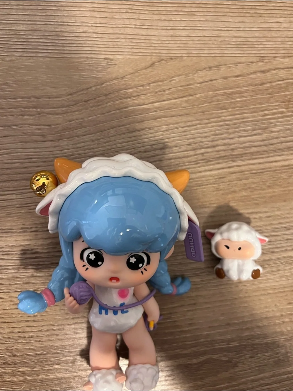 Ft. Fire x Ophuu Mie Sheep Figure with Lamb Companion Designer Toy